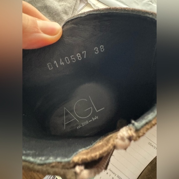 AGL Suede Block Heel Ankle Boot - Picture 6 of 16